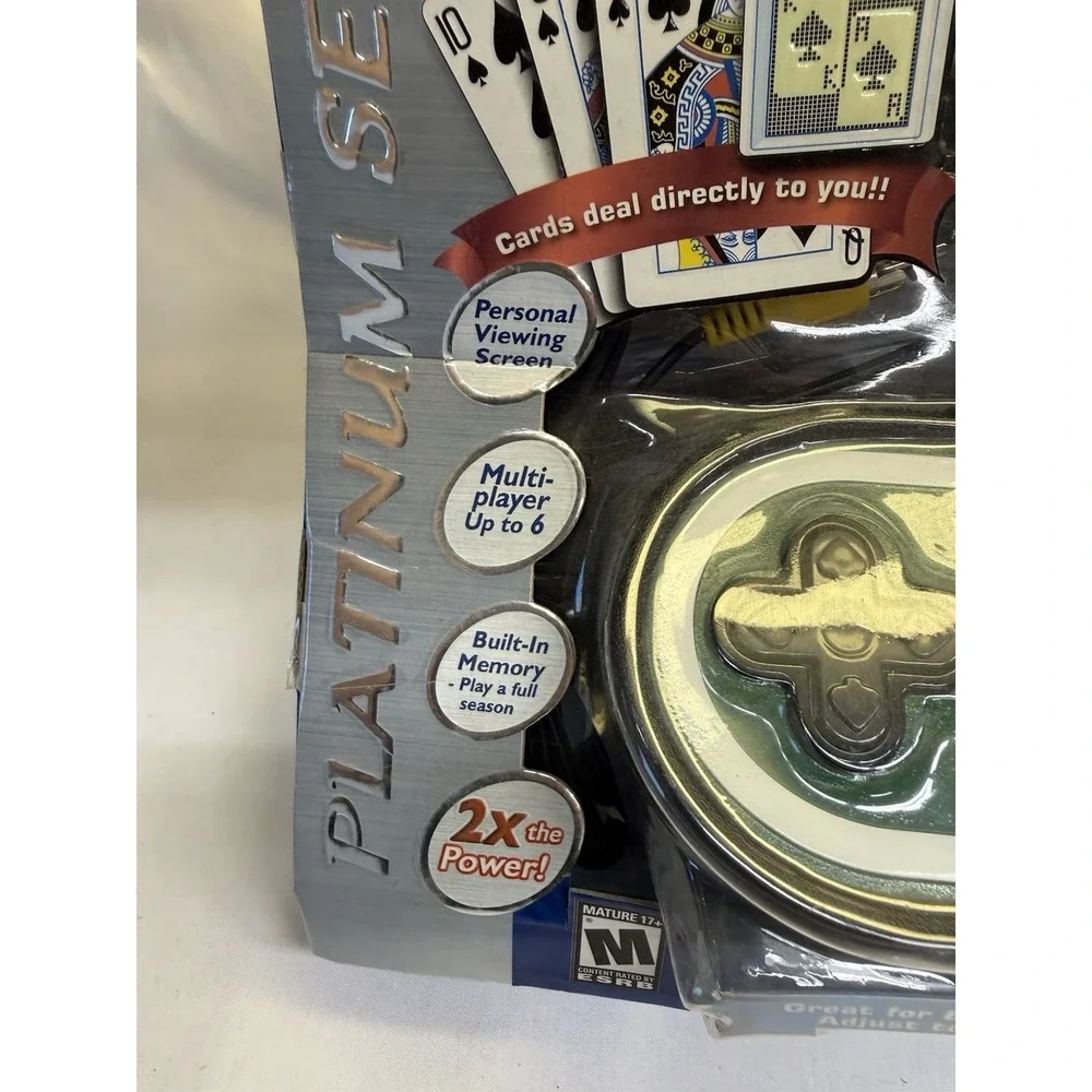 New World Poker Tour Plug and Play Platinum Series TV Games Jakks Pacific Sealed